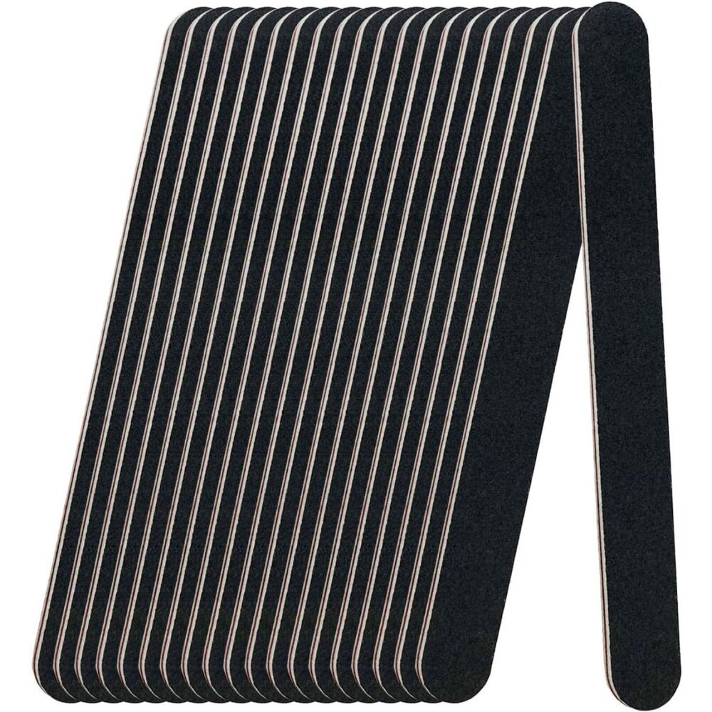 Double Sided Reusable Nail Files (100/180 Grit, 50 Pack)